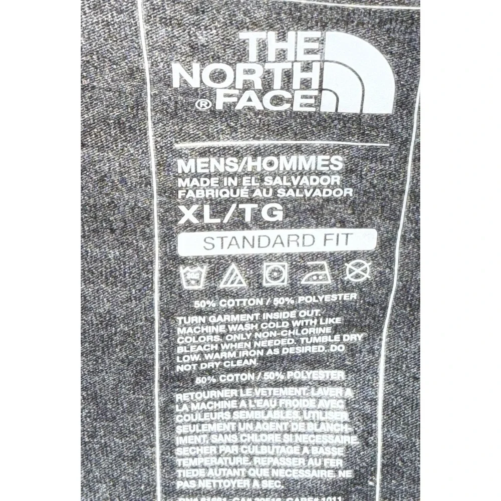 The North Face Men's XL Unisex Half Dome Logo Cotton Blend Dark Gray T-Shirt